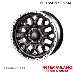 INTER MILANO/インターミラノ MUD BAHN XR-800M ホイール 1本【16×6.5J 6-139.7 INSET38 グロスブロンズリムポリッシュ】