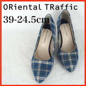 MK7950*ORientalTRaffic*オリエンタルトラフィック*レディースパンプス*39-24.5cm*青系*