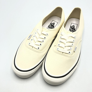 【中古】VANS AUTHENTIC 44 DX ANAHEIM FACTORY スニーカー 27cm VN0A38ENMR4 ホワイト クリーム ブラック ヴァンズ[240010451765]