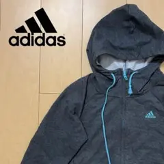 中古　美品　アディダス　adidas   パーカー　グレー