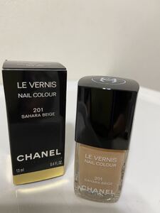 LE VERNIS NAIL COLOUR 201 SAHARA BEIGE CHANEL ヴェルニ ネイルカラー 201 サハラベージュ 残量たっぷり　定形外発送220円