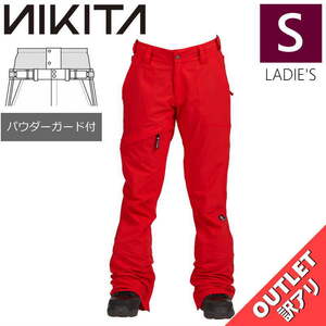 【OUTLET】 NIKITA WHITE PINE GAITER PNT カラー:RED Sサイズ レディース スノーボード スキー パンツ PANT アウトレット