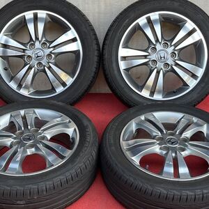 70%溝有。HONDA RN ストリーム RSZ 純正 17インチ× 6J +55 BRIDGESTONE TURANZZA T001 205/55R17 ステップワゴン インスパイア アコード