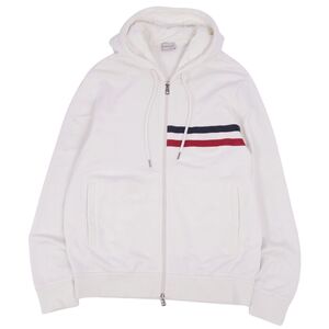 美品 モンクレール MONCLER 2020年 パーカー ジップアップ フーディー トリコロール ロングスリーブ トップス メンズ XL cf12od-rm20r07586