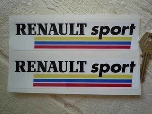 海外　限定品　送料込み 　ルノースポール Renault Sport 155mm 2枚セット　ステッカー