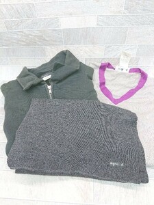 ◇ 《 agnes b. アニエスベー まとめ売り3点セット サイズ0＆3 パーカーセーター マフラー メンズ 》 P