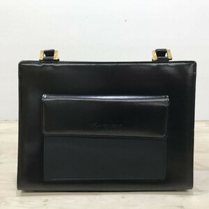 Yves Saint Laurent イヴサンローラン ハンドバッグ レザー 黒 フォーマルバッグ ブラック レディース パーティ[C1899]