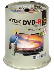 TDK 録画用DVD-R デジタル放送録画対応(CPRM) 1-16倍速 インクジェットプリンタ対応(ホワイト・ワイド)