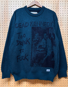 WACKO MARIA ワコマリア DEAD KENNEDYS コラボ ジャガードモヘアセーター GREEN Mサイズ 