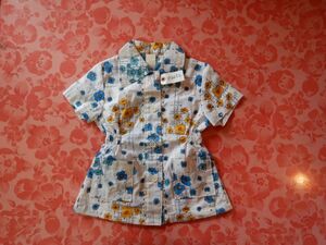 RETRO 子供服　012032 幼児　ブラウスNO754　綿100　SIZE5号 女 未使用　日本製　MADE IN JAPAN 昭和レトロ