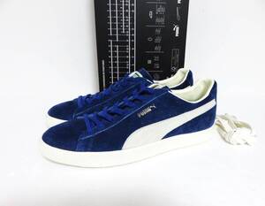 送料無料 新品 PUMA SUEDE VTG AGED MIJ ATMOS 28 ブルー スエード Made in Japan 目付き 口付き プーマ アトモス 日本製