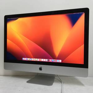 ☆【美品 27インチ】Apple iMac (Retina 5K, 27-inch, 2017) A1419『Core i5(7500)3.4GHz/RAM:16GB/HDD:1TB,SSD:28GB』Ventura 動作品