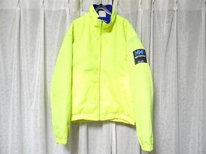 希少 80年代 ビンテージ HELLY HANSEN ヘリーハンセン ナイロンジャンバー 蛍光色 レトロ 当時物