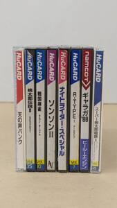 ◎D588/中古!!動作確認済み PCエンジンソフト HuCARD ７本セット+天の声バンク１点セット/ケース、説明書付き