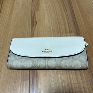 【M】COACH コーチ 長財布 ジャンク品