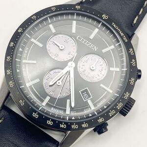 【外観美品】 CITIZEN 時計 E820-S122643 クロノグラフ パーペチュアルカレンダー シチズン 腕時計