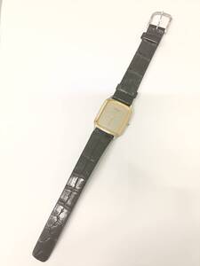 【正常稼働中】 SEIKO セイコー CREDOR クレドール 9570-5180 18K ベゼル 腕時計 クォーツ メンズ スクエア ゴールド 