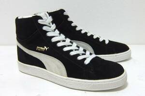 美品 94年 PUMA スエード ハイカット 黒 US６1/2 24.5cm ビンテージ プーマ 90s