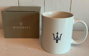 ★【未使用】マセラティ★マグカップ コップ 白 正規品 1個★ノベルティ★箱付★MASERATI★マセラッティ