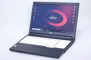 1円～ i7 16GBメモリ Office2019 バッテリー良好 15.6インチ 富士通 LIFEBOOK A749/C i7-8665U 16G 新品SSD256G TFT DVD