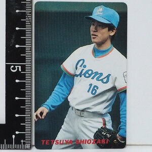 91年 カルビー プロ野球カード No.28【潮崎 哲也 投手 西武ライオンズ】平成3年 1991年 当時物 Calbeeおまけ食玩BASEBALL【中古】