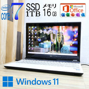 なんと！新品SSD1TB メモリ16GB★美品 最上級6世代i7！★GN338A Core i7-6567U Webカメラ Win11 MS Office2019 Home&Business★P71642