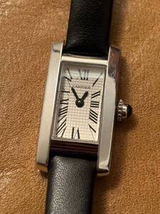 カルティエ タンクアロンジェ cartier 2544 WG750 金無垢 正規品 動作良好