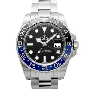 ロレックス ROLEX GMTマスターII 116710BLNR ブラック/ドット文字盤 中古 腕時計 メンズ