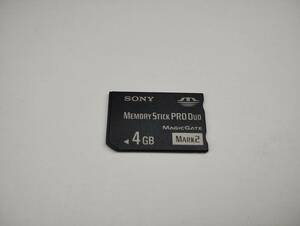 4GB　SONY　メモリースティックプロデュオ　MEMORY STICK PRO DUO フォーマット済み　メモリーカード