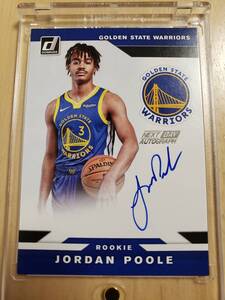 レア Rookie SP サイン 2019 -20 Panini Donruss Next Day Signature JORDAN POOLE Auto RC / ジョーダン プール Autograph (1x NBA Champ)