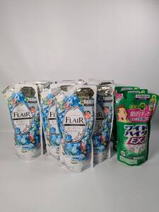 【まとめ買い】フレアフレグランス 柔軟剤 フラワーハーモニー 詰め替え 400ml×10個 ワイドハイターEX×3個　漂白剤　花王