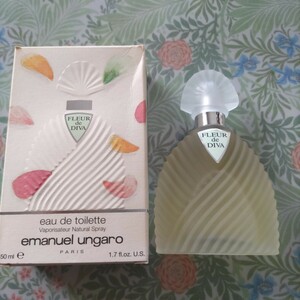 エマニュエル ウンガロ フルール ド ディバ オードトワレ EDT EMANUEL UNGARO FLEUR de DIVA 50ml 箱付き 使用回数3回のみ 