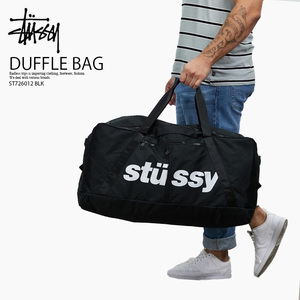 ■新品■STUSSY ステューシー ITALIC DUFFLE BAG イタリック ダッフルバッグ■ボストンバッグ 大容量 ジム アウトドア■ブラック■ST726012