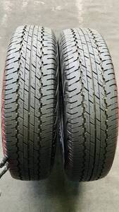 Ａ　中古　美品　2本セット　ジムニー　シエラ　ダンロップ　グラントレック　AT20　195/80Ｒ15　2024年製