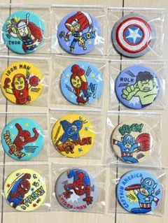 MARVEL マーベル 刺繍缶バッジ コンプリート12種セット シークレット