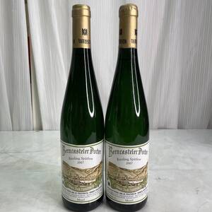 ♭M♭ 新品 未開封 Dr.H.THANISCH 750ｍｌ 2本セット 2007年 ワイン お酒 果実酒 ドクターターニッシュ ♭J-241205