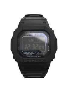 CASIO◆ソーラー腕時計_G-SHOCK/デジアナ/BLK/BLK