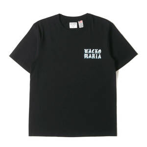 WACKO MARIA ワコマリア Tシャツ サイズ:M 21SS Alexis Ross ブランドロゴ ヘビーウェイト Tシャツ USA BODY CREW NECK T-SHIRT ブラック