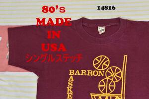 80’ｓ Tシャツ 14816 USA製 シングルステッチ ビンテージ 90