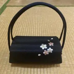 和装 バッグ  一回使用 正絹 桜 卒業式