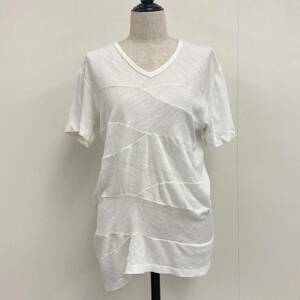 AD1994 tricot COMME des GARCONS リネン 螺旋 ねじれ 半袖 カットソー 白 トリココムデギャルソン Tシャツ 90s VINTAGE archive 2080152