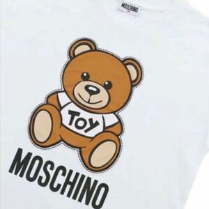 ★最新作★MOSCHINO 半袖Tシャツ 14A ホワイト モスキーノ テディベア ベアー くま完売 入手困難