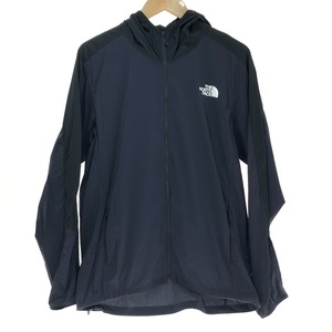 □□ THE NORTH FACE ザノースフェイス エニータイムウィンドフーディ ウインドブレーカー Lサイズ NP72184 ネイビー 目立った傷や汚れなし