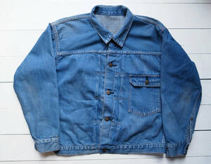 LENO&CO レノ UNISEX BRENDA BIG TRUCKER JACKET -FADE- デニムジャケット 1st Gジャン 01 ユーズド加工 ユニセックス