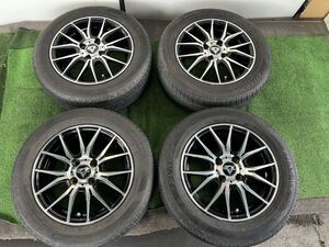 DUNLOP 175/65R14 14x5.5+45 100-4H 2017年タイヤ＆ホイール４本SET