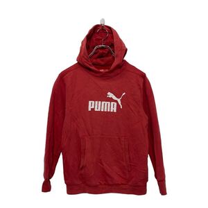 PUMA プリント スウェット パーカー プーマ M レッド キッズ 古着卸 アメリカ仕入 a606-5954