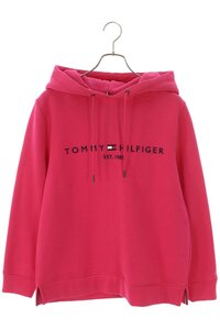 トミーヒルフィガー TOMMY HILFIGER サイズ:M ロゴ刺繍プルオーバーパーカー 中古 BS99