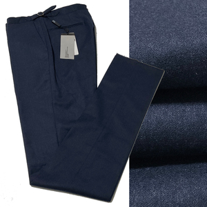 P159M 新品3.1万 イタリア製　D/him 秋冬　MACO PANTALONFICIO NAPOLI マコ　ウールトラウザー　スラックス　美シルエット　ノータック