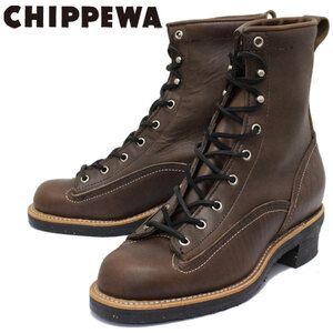 CHIPPEWA チペワ 1935 8inch LACED-TO-TOE LOGGER BOOTS 8インチ レーストゥトゥ ロガーブーツ CHOCOLATE-US9E-約27cm