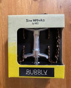 即決 新品未使用 SIMWORKS Bubbly Pedal 2021 限定 ブロンズ MKS フラット ペダル シムワークス サークルズ circles ミカシマ 当時物